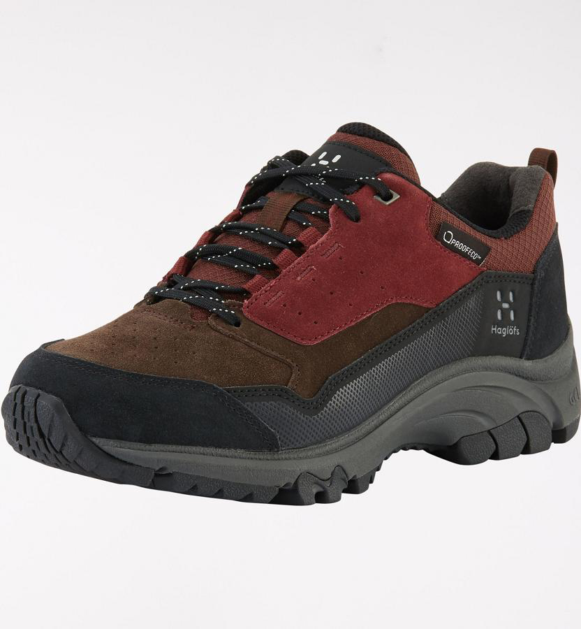 Haglöfs Skuta Low Proof Eco Hiking Shoes Red For Womens WQUBC9803 Australia